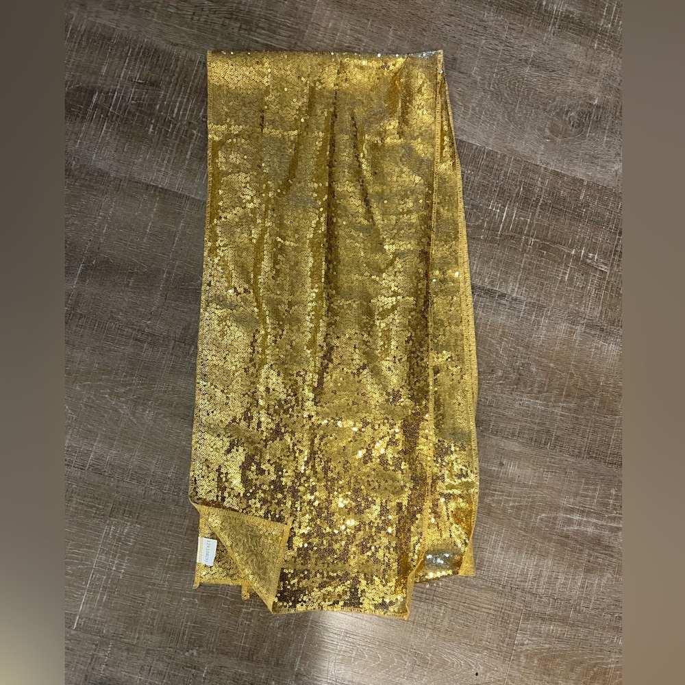 Gold sequin scarf, used once